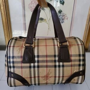 Burberry Haymarket Boston Bag